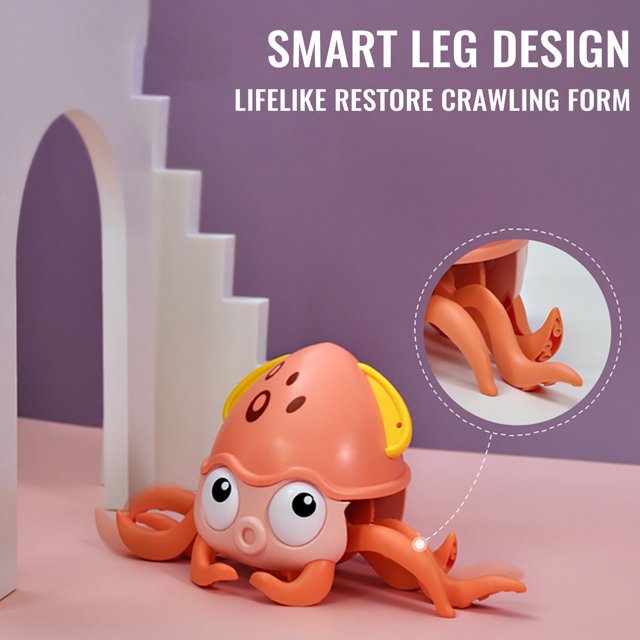 Juguete Nueva creatividad bebé tira de juguetes dibujos animados caminando pulpo nadando modelo de reloj AMMAO TOY230209-3330toy