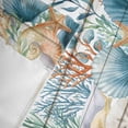 thumbnail image 4 of Window Valance for Kitchen,Coastal Sea Starfish Shell Conch Rod Pocket Curtain Valances Short Curtains Drapes Panel,Ocean Coral Wood Board Window Treatment Topper for Living Room Bathroom Bedroom, 4 of 9