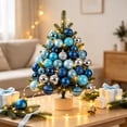thumbnail image 3 of 49 Pcs Mini Christmas Ornaments for Mini Tree - 1.18" Shatterproof Small Hanging Balls Set for Xmas Holiday Table Wreath Decor (A), 3 of 9
