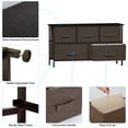thumbnail image 3 of TKOOFN 2-Tier Closet Dresser with 5 Easy Pull Fabric Drawers and Metal Frame, Furniture Storage Tower, Multi-Purpose Organizer Unit For Closets, Dorm Room, Living Room,Bedroom, Hallway, 3 of 10