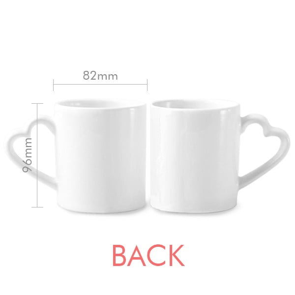 China Panda Cubs Trottie Lovely Baby Couple Porcelain Mug Set Cerac Lover Cup Heart Handle