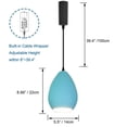 thumbnail image 3 of Kiven H Track Pendant Lightning,Adjustable Cord Length,Modern H Track Lighting Pendant Lights with Iron Shade, 1 Light, 3 of 7
