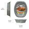 thumbnail image 4 of (3 pack) Handi-Foil Aluminum Foil Giant Oval Roaster, 16" x 13.12" x 3.12", 1 Count, 4 of 7