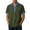 Army Green, variant on JTSRKL Men's Vintage Denim Textured T-shirts Patchwork Color Block Soft Breathable Lapel Neck Tees 3-Button Golf Casual Short Sleeve Tops Sky Blue M
