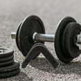 thumbnail image 1 of OUNONA 2Pcs Barbell Storage Rack Wall Mounted Black Sturdy Gym Equipment Holder, 1 of 7