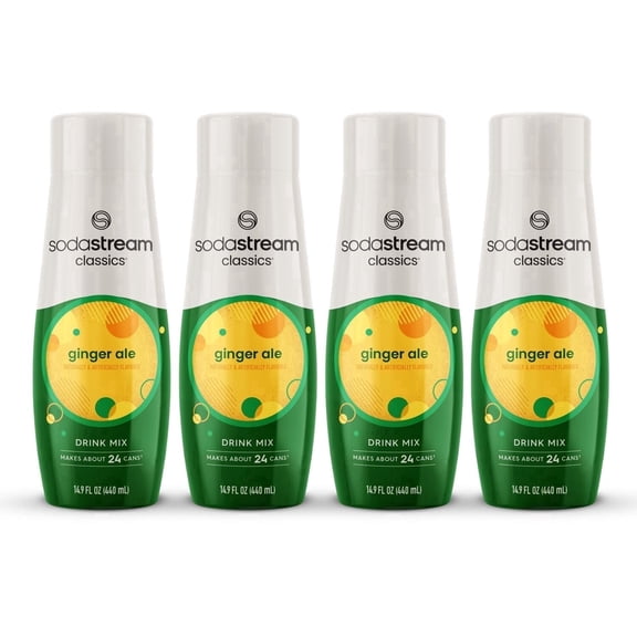 SodaStream Classics Ginger Ale Drink Mix, 14.9fl oz, 4pk