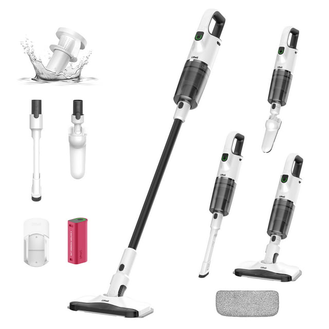 Litheli 6-In-1 Cordless Vacuum Cleaner, 10000Pa/6000Pa 2 Model Suction ...