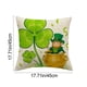thumbnail image 2 of Día de San Patricio, Funda de Almohada Impresa 45x45cm/17.72x17.72In Tejido de Poliéster, Lavable Mecánico, Decoración de Vacaciones Del Hogar, 2 of 6