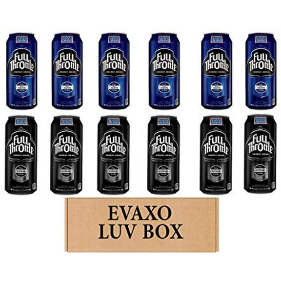 Luv Box- Variety Full Throttle Drinks 16 Oz. / 12Pk , Full Throttle Blue Agave Cans , Full Throttle Original Cans. #N