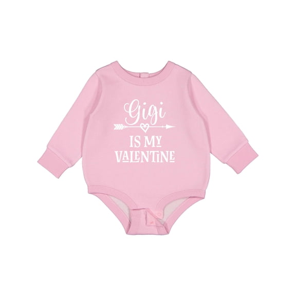 Inktastic Gigi is My Valentine Baby Fleece Bodysuit