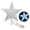 Multicolor, variant on Bluethy Christmas Tree Topper Star with LED Light IP65 Waterproof Energy-saving Glowing Five-Pointed Star Holiday Ornament