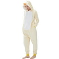 thumbnail image 6 of SWEETXIN Adult Halloween One-Piece Pajamas Duck Cosplay Costume Suit for Women and Men SizeL, 6 of 7