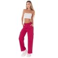 thumbnail image 2 of Pantalón Cargo Mujer Wide Legs Pantalones Anchos Mom Jeans, 2 of 5