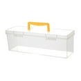 thumbnail image 3 of Caja de herramientas transparente con asa, contenedor portátil para el hogar, estuche de almacenamiento Amarillo 358 x 12 x 108 cm, 3 of 8