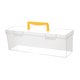 thumbnail image 3 of Caja de herramientas transparente a prueba de polvo para aparejos de pesca, reparación y pasatiempos. Amarillo 358 x 12 x 108 cm, 3 of 9
