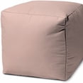 thumbnail image 4 of 17" Cool Pale Pink Blush Solid Color Indoor Outdoor Pouf Ottoman, 4 of 5