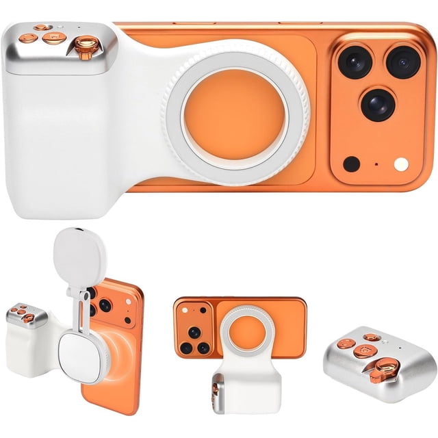 Magnetic Phone Grip – Selfie Handle – Wireless Shutter – Suitable for iPhone & Android – Photo & Video Creator Kit