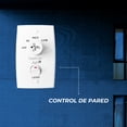 thumbnail image 2 of Narvik, Ventilador de Techo Industrial, Negro, 56 pulgadas, con Luz, Control de Pared, Nuevo, 2 of 10