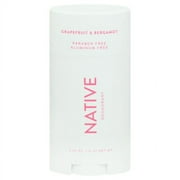 Native Deodorant, Grapefruit & Bergamot, Aluminum Free, for Women and Men, 2.65 oz