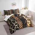 thumbnail image 4 of Homewish Brown Leopard Print Twin Bedding Sets 7-Piece for Women, Giraffe Cheetah Animal Bedding Comforter Set, Fashion Abstract Reversible Sheet Sets, Microfiber Bedroom Decor, 4 of 8