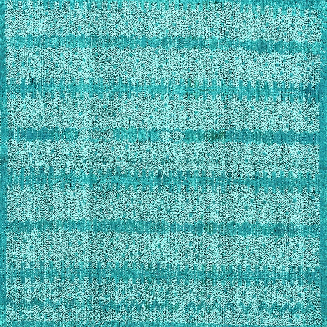 Ahgly Company Indoor Square Abstract Turquoise Blue Modern Area Rugs, 4 ...