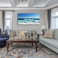 thumbnail image 3 of HFDF Sea Beach Canvas Wall Art for Living Room Wall Decor Ocean Waves Canvas Pictures Blue Surfing Water Seagull Canvas Prints Artwork Office Home Wall Decorations Ready to Hang 24x20inch Framed, 3 of 6