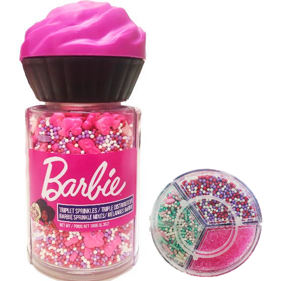 Melanges Barbie saupoudrages par Twinkle Sprinkles pour pâtisserie inspirés Barbie 180g