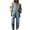 Light Blue, variant on Women Denim Jumpsuit y2k Women Solid Color Sleeveless High Waist Romper Pants Jeans Bib Overalls with Pockets Streetwear