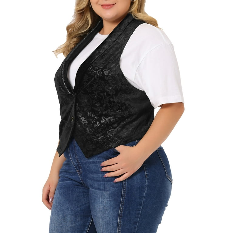 Plus size store womens waistcoats