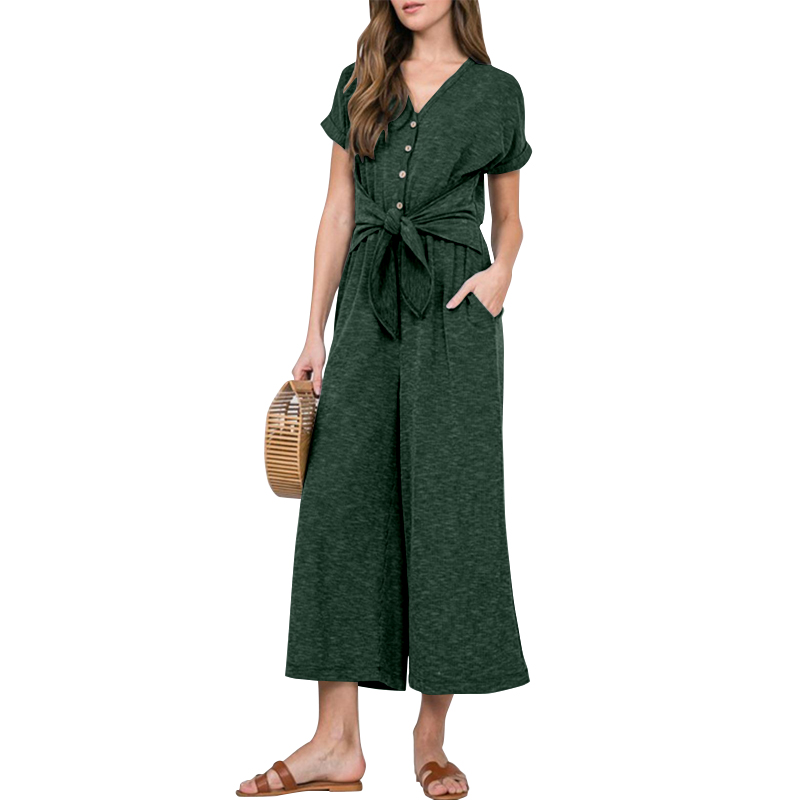 ladies green jumpsuit