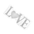 thumbnail image 1 of Toystoory Molde de resina epoxi con pegamento de cristal hecho a mano, tablero completo, molde de silicona con letras digitales para hacer joyas de resina, Artesanía Molde AMOR Toystoory HA001534-01, 1 of 1