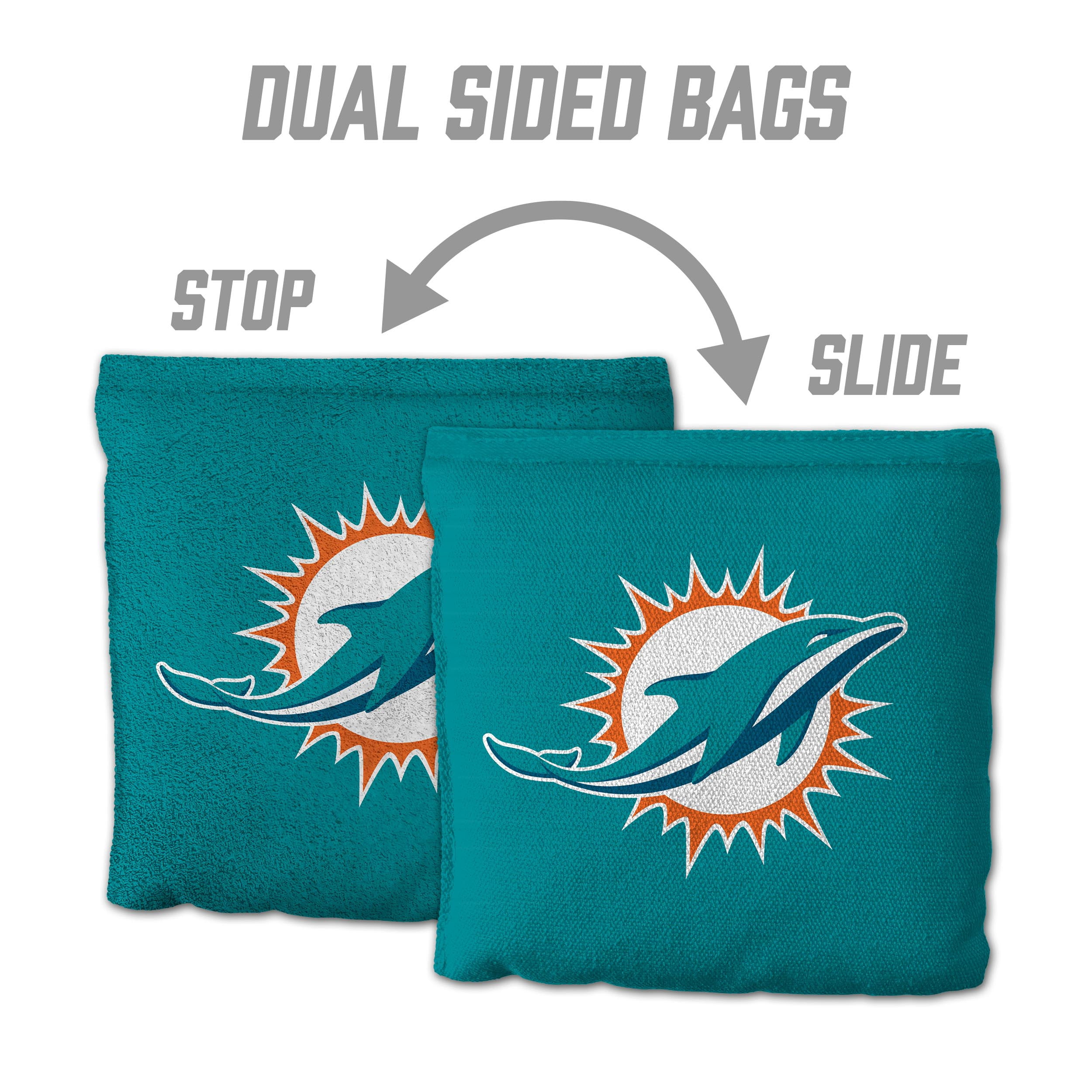 Miami Dolphins 8pk Licensed Cornhole Bags