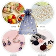 thumbnail image 6 of 120 Pieces Moon Star Organza Jewelry Candy Bags, 2.7x3.5 Inch Sheer Navy Organza Pouch Small Gift Bags with Drawstring for Wedding Valentine's Day Party Favors, 6 of 6