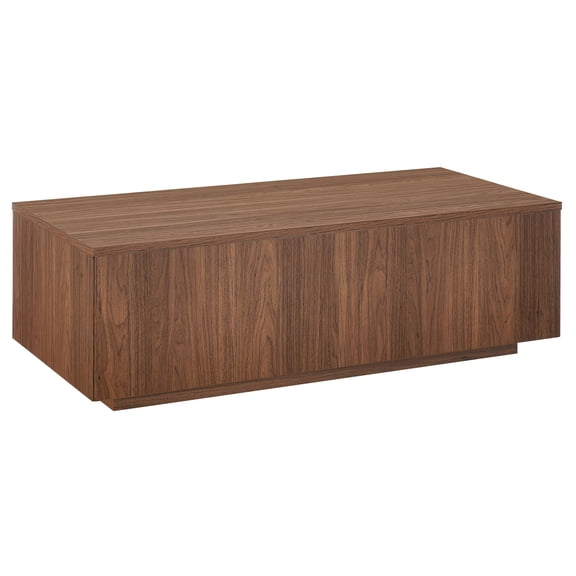 Paxton 48" Wide Rectangular Coffee Table in Satin Walnut