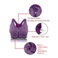 thumbnail image 6 of FANNYC Women's Front Zipper Closure Sports Bra Padded Racerback High Impact Support Yoga Running Gym Workout Fitness Bras Top Seamless Post-Surgery Bra Size S-2XL, 6 of 7