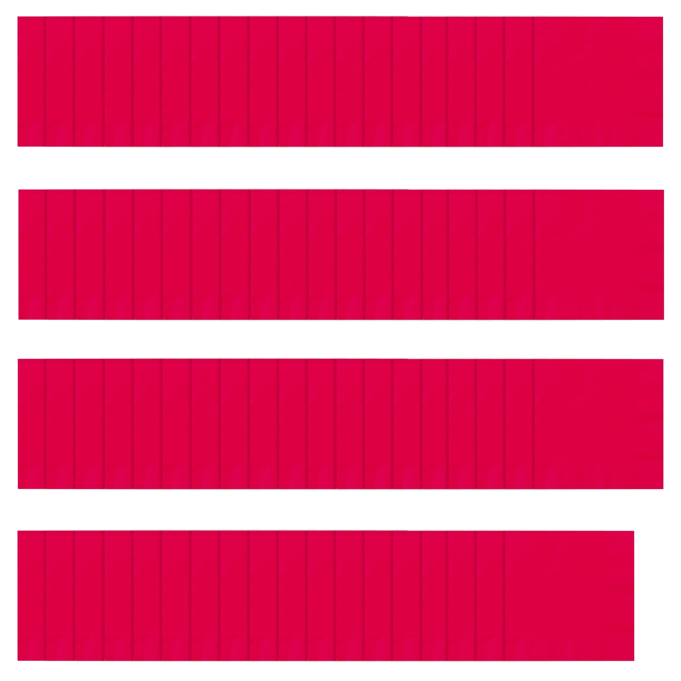 75CT 6.5IN x 6.5IN Red Disposable Paper Napkins by Way To Celebrate