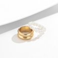 thumbnail image 1 of Anillo HUOGUO Pearl Set, aleación geométrica, doble capa, para dedo, 1 of 2