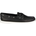 thumbnail image 2 of Women's Sperry Top-Sider Authentic Original Boat Shoe Black/White Leather 8 W, 2 of 6