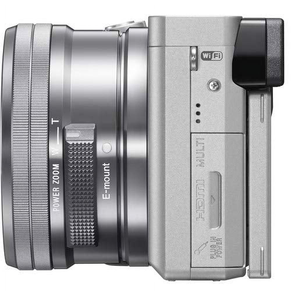 Sony Alpha a6300 Mirrorless Camera with 16-50mm Lens Silver ILCE-6300L/S With Soft Bag, Lens Filters, Tripod, Additional Battery, Rode Mic, LED Light, 64GB Cards, , Plus Essential Accessories - Walmart Business Supplies Sony Alpha a6300 Mirrorless Camera with 16-50mm Lens Silver ILCE-6300L/S With Soft Bag, Lens Filters, Tripod, Additional Battery, Rode Mic, LED Light, 64GB Cards, , Plus Essential Accessories - Walmart Business Supplies