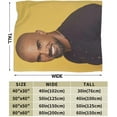 thumbnail image 3 of Shemar Moore Blanket Soft Flannel Fleece Throw Blanket Pattern Warm Plush Blankets 50"x40", 3 of 6