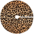 thumbnail image 1 of FMSHPON Leopard Print Xmas Christmas Tree Skirt Stand Mat for Holiday Party Decoration Indoor Outdoor 36 inches, 1 of 6