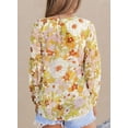 thumbnail image 4 of ORUYROP Blouses Décontractées Boho à Imprimé Floral Col en V Manches Longues Amples pour Femmes, 4 of 6