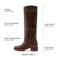 thumbnail image 5 of DREAM PAIRS Women's Knee High Cowboy Boots Western Tall Boots Square Toe Pull-On Boots with Embroidery Vintage Style, 5 of 9
