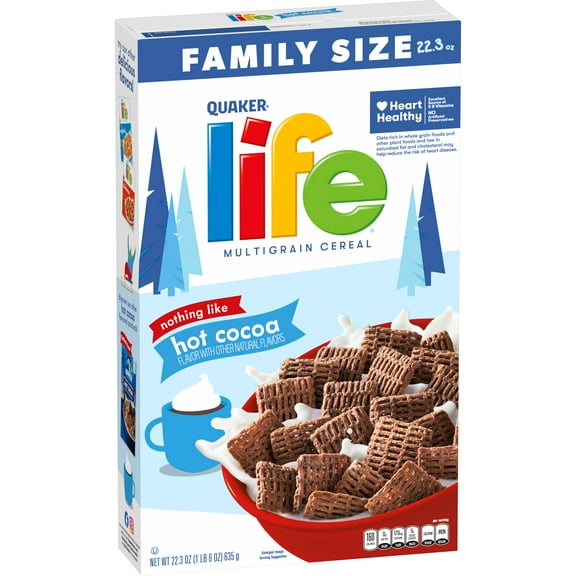 Quaker Life Multigrain Cereal Hot Cocoa, 22.3 Ooz