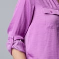 thumbnail image 3 of Women's Simply Vera Vera Wang Popover Blouse Color: Whisper White Size: MEDIUM, 3 of 4