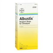 Albustix Reagent Strips For Urinalysis, Tests For Protein - 100 Ea