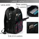 thumbnail image 4 of Fotbe Ping Pong Mochila con Estampado y Puerto USB para Hombre y Mujer, Mochila Antirrobo, Mochila de Viaje, Mochila Escolar, Mochila Universitaria, 4 of 7