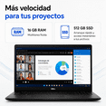 thumbnail image 4 of Laptop DELL LDC15250-7427BLK-PUS: Intel Core i7 1355U, 16GB, SSD 512GB, Pantalla 15.6" Multi-Touch, Full HD, Windows 11 Home, 4 of 4