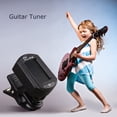 thumbnail image 3 of ENO ET-33 Mini Clip-on Digital LCD Chromatic Guitar Bass Violin Ukulele Chromatic Tuner (Black), 3 of 8