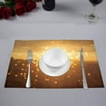 thumbnail image 2 of MKHERT Valentine Love Quotes You are My Sunshine with Lights Placemats Table Mats for Dining Room Kitchen Table Decoration 12x18 inch,Set of 4, 2 of 4
